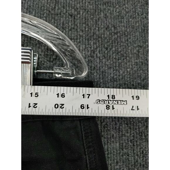 Mens Vurt Cargo Shorts Size 34 Black Pockets 100% Cotton Logo - Picture 9 of 9